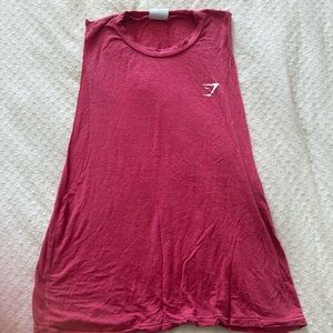 Gymshark Oversized Drop Arm Apollo Vest - Rose Marl